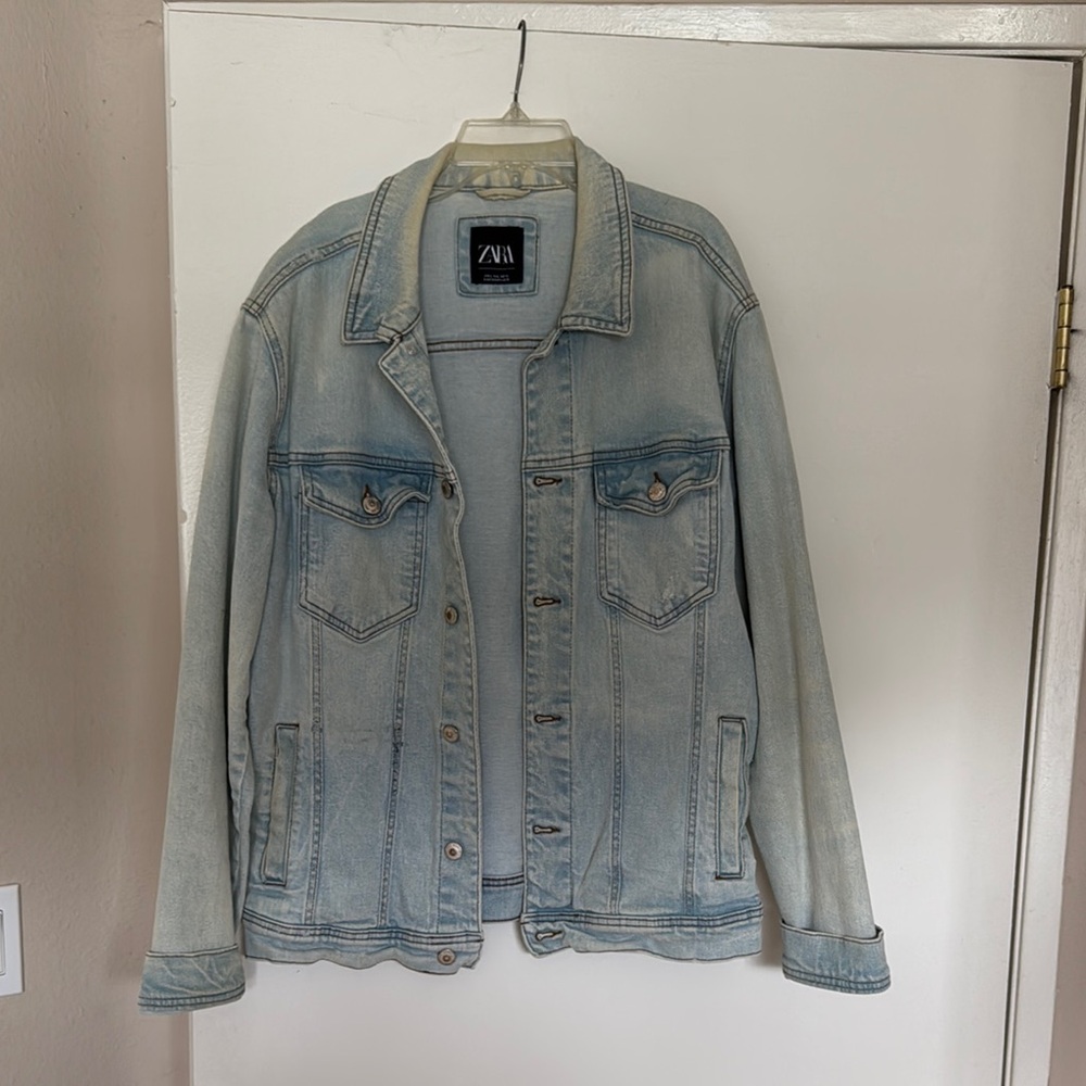 Zara Unisex Light Blue Denim Jacket